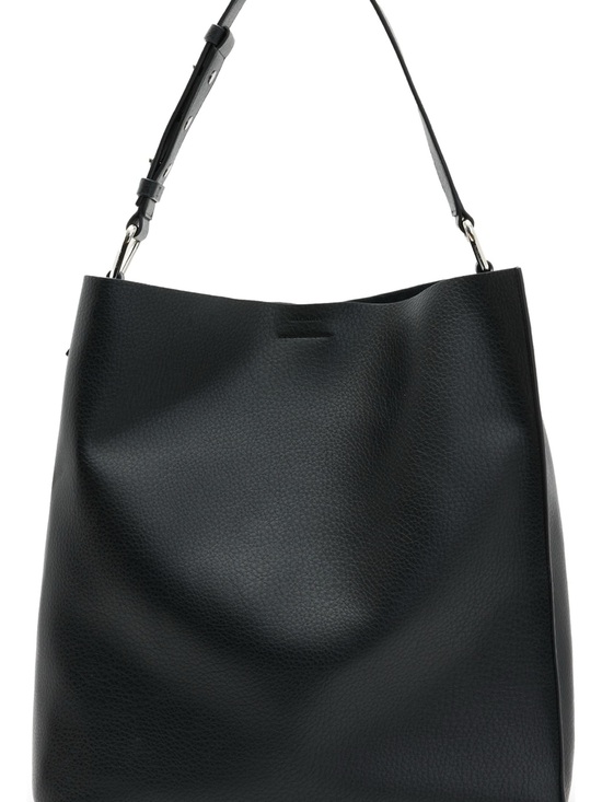 All Saints Handbags - All Saints Black Leather Shoulder Tote